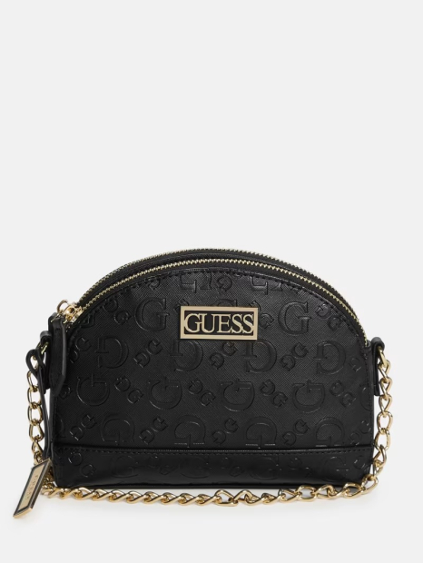 Жіноча сумка кроссбоді Guess з логотипом 1159842465 (Чорний One size)