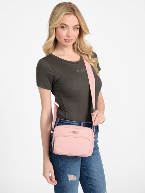Жіноча сумочка кроссбоді Guess з логотипом 1159842469 (Рожевий One size)