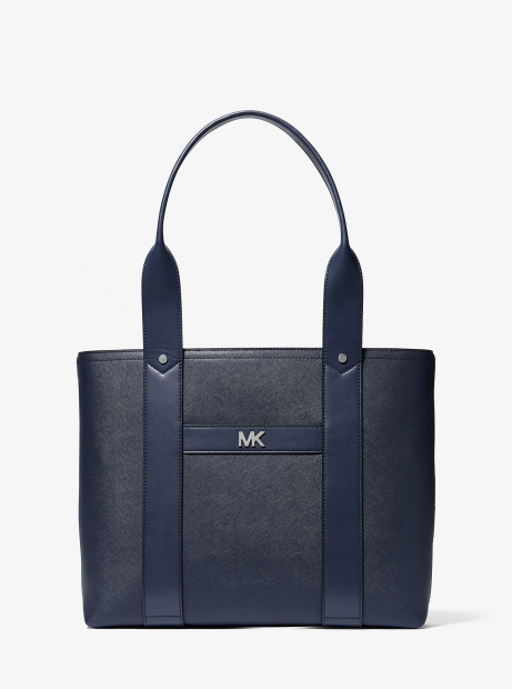 Кожаная сумка тоут Michael Kors с логотипом 1159843248 (Синий One size)