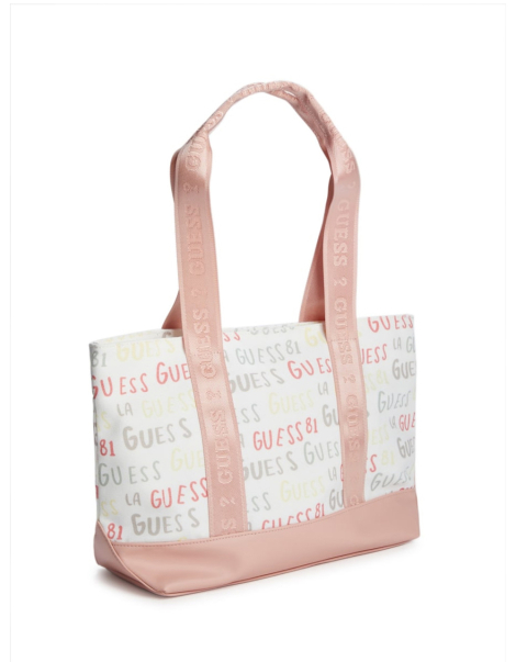 Текстильный шоппер CANVAS Guess 1159843710 Молочный