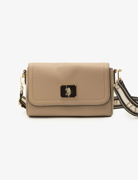 Женская сумка кроссбоди U.S. Polo Assn с логотипом 1159843736 Коричневый
