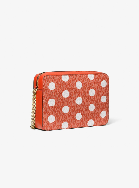 Женская сумка кроссбоди JET SET ITEM Michael Kors с принтом 1159844070 Оранжевый