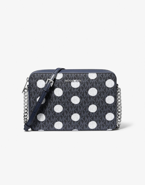 Жіноча сумка кроссбоді з принтом JET SET ITEM Michael Kors у подарунковій коробці 1159844072 Синій