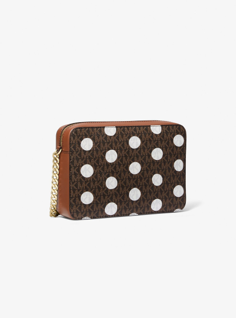 Жіноча сумка кросбоді JET SET ITEM Michael Kors з принтом 1159844074 Коричневий