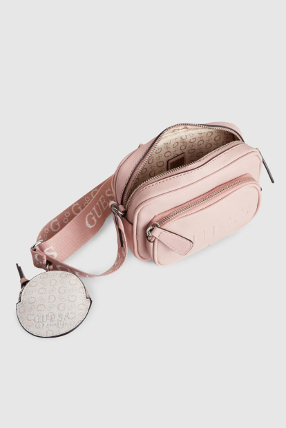Женский набор Lya Mini Guess сумочка кроссбоди и кошелек для монет 1159844502 Розовый