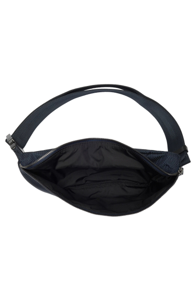 Вместительная поясная сумка Hugo Boss бананка 1159844516 Синий
