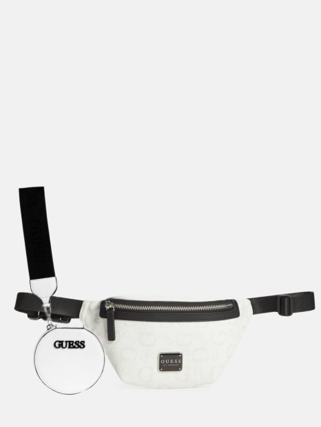 Стильный женский набор Guess поясная сумка и кошелёк 1159845111 Белый