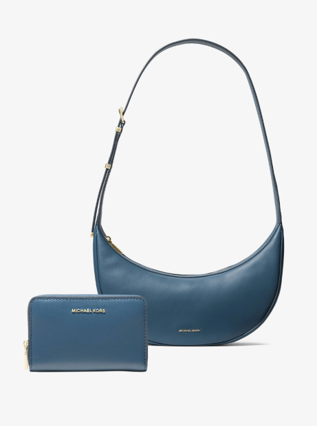 Женский набор сумка кроссбоди AVRA с кошельком Michael Kors в подарочной коробке 1159845126 Синий