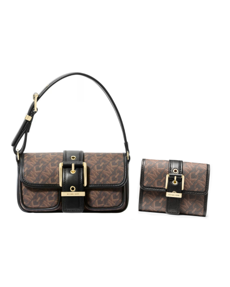 Женский набор Colby Michael Kors сумка на плечо и кошелек 1159845127 Коричневый