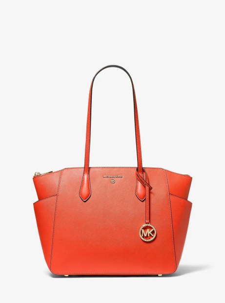 Женский кожаный набор Michael Kors сумка тоут и кошелек 1159845654 Оранжевый