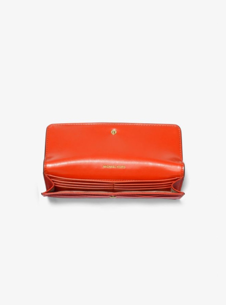 Женский кожаный набор Michael Kors сумка тоут и кошелек 1159845654 Оранжевый