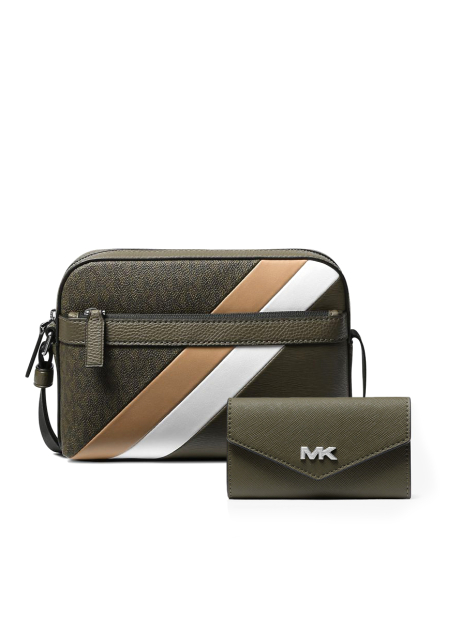 Чоловічий набір Cooper Michael Kors кроссбоді та ключниця 1159845723 Зелений