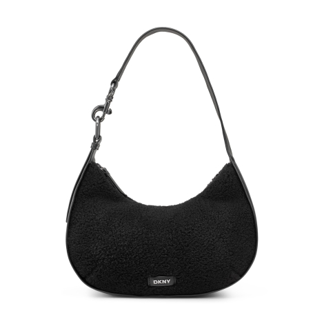Жіноча сумка на плече Thyme Hobo DKNY з екомехом 1159846619 Чорний