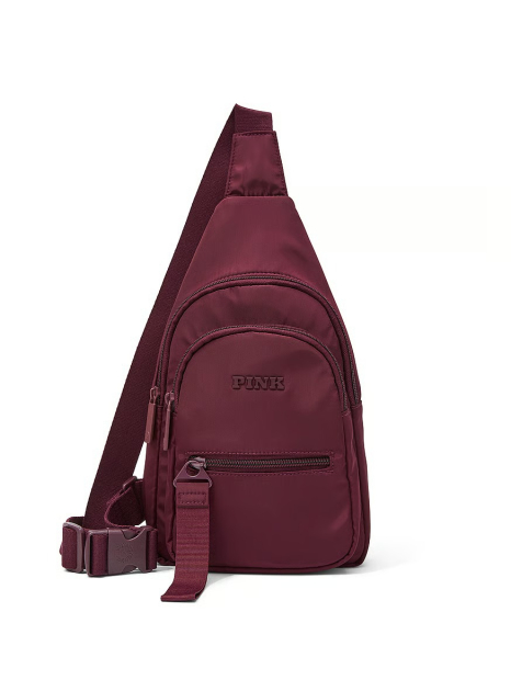 Стильная сумка слинг Victoria's Secret Pink 1159846670 Бордовый