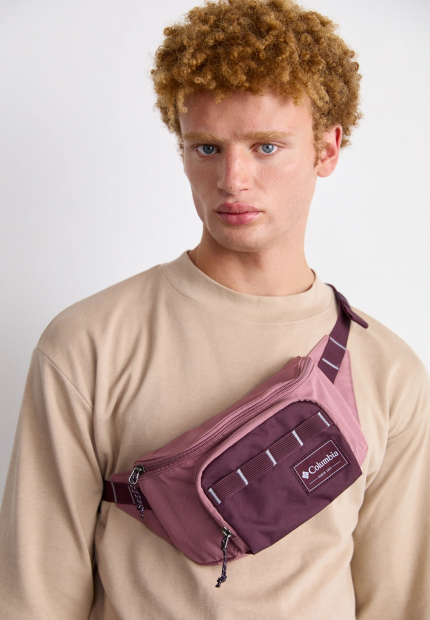 Стильная поясная сумка Columbia на молнии 1159846805 Розовый