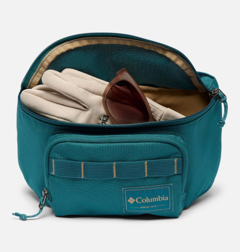 Стильная поясная сумка Columbia на молнии 1159846806 Бирюзовый