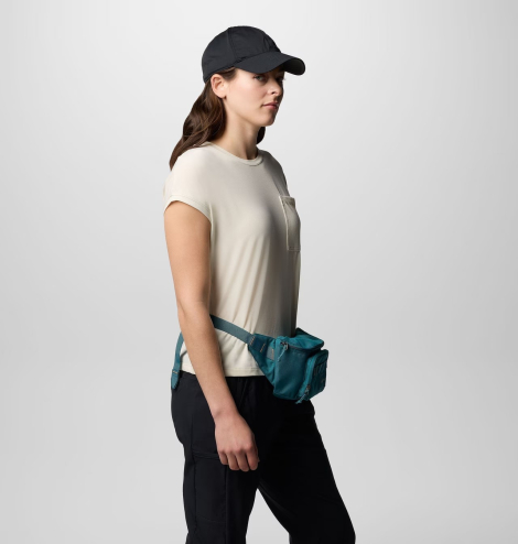 Стильная поясная сумка Columbia на молнии 1159846806 Бирюзовый