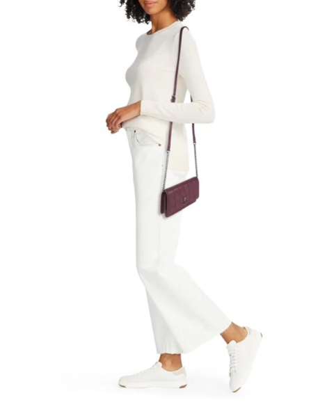 Женская кожаная сумка через плечо Lafayette Karl Lagerfeld Paris 1159847094 Бордовый