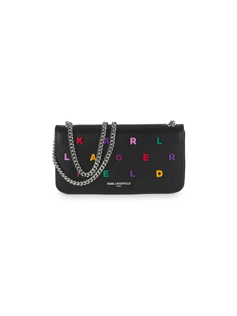 Сумка кожаная через плечо Kosette Karl Lagerfeld Paris 1159847102 Черный