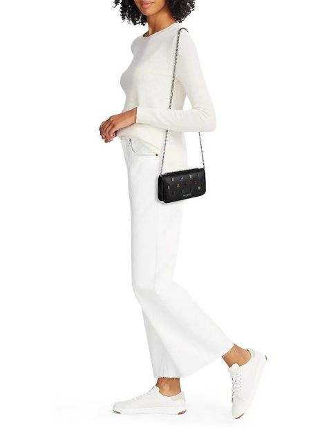 Сумка кожаная через плечо Kosette Karl Lagerfeld Paris 1159847102 Черный