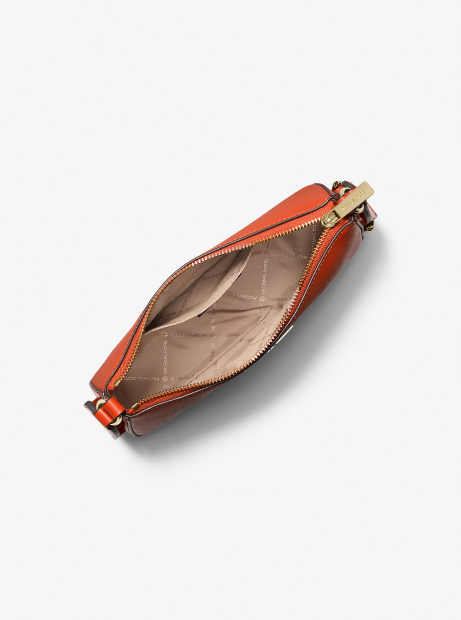 Кожаная сумка кроссбоди с кошельком и кейсом для наушников Jet Set Michael Kors 1159847445 Оранжевый