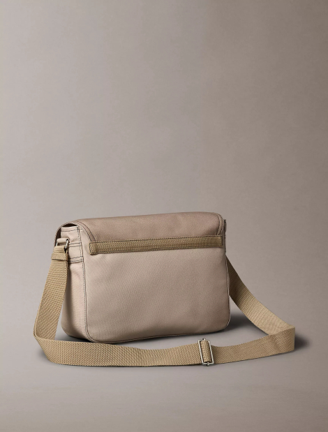 Текстильная сумка через плечо Calvin Klein 1159847499 Бежевый