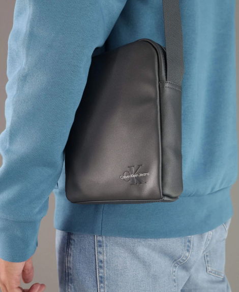 Сумка через плечо от Calvin Klein с логотипом 1159847593 Серый