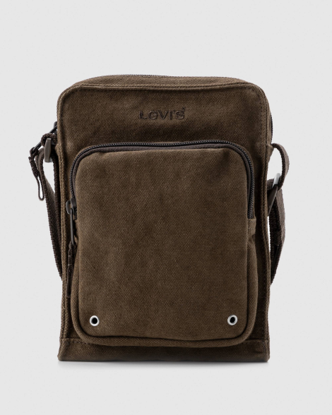 Сумка через плечо Levi's на молнии 1159847657 Коричневый