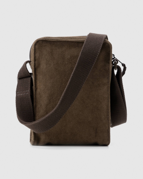 Сумка через плече Levi's на блискавці 1159847657 Коричневий