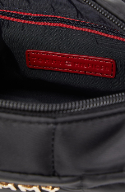 Стеганая сумка через плечо Tommy Hilfiger на молнии 1159848080 Черный