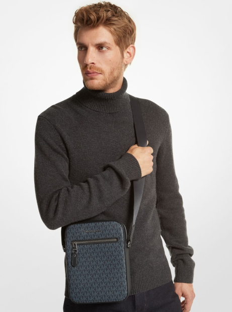 Сумка через плечо Varick Michael Kors с принтом 1159848212 Синий