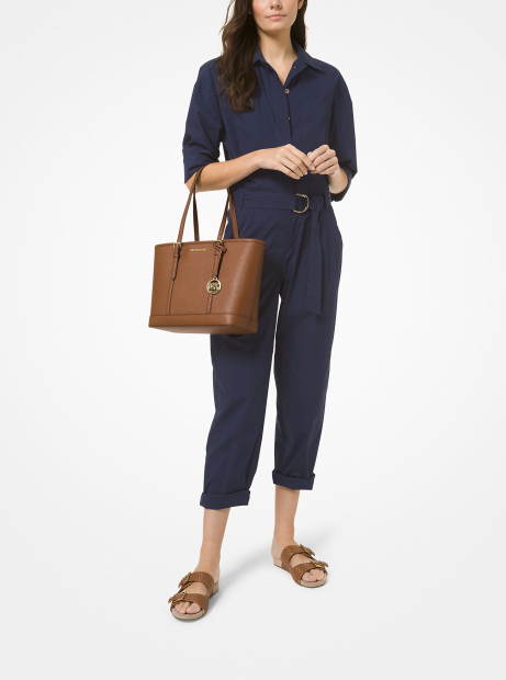 Сумка тоут Jet Set Travel Michael Kors сафьяновая кожа 1159848266 Коричневый