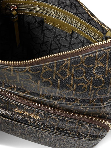 Женская сумка Kiara Calvin Klein большая кроссбоди 1159849265 Оливковый