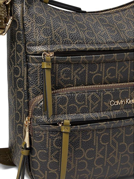 Женская сумка Kiara Calvin Klein большая кроссбоди 1159849265 Оливковый