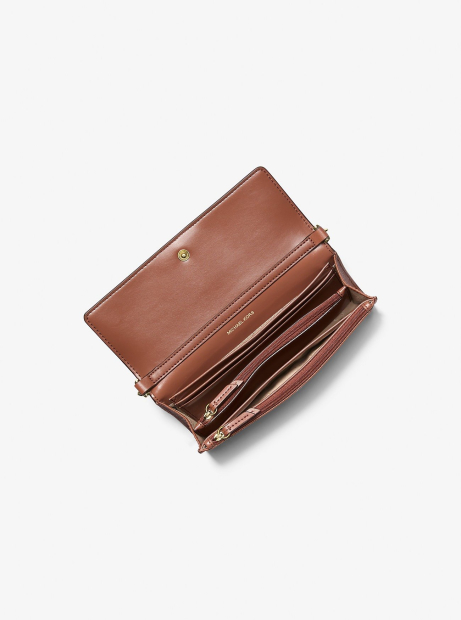 Кожаная сумка через плечо с кошельком Jet Set Michael Kors 1159849389 Коричневый