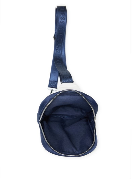 Сумка слинг Mens Striped Sling Guess с логотипом 1159849457 Синий