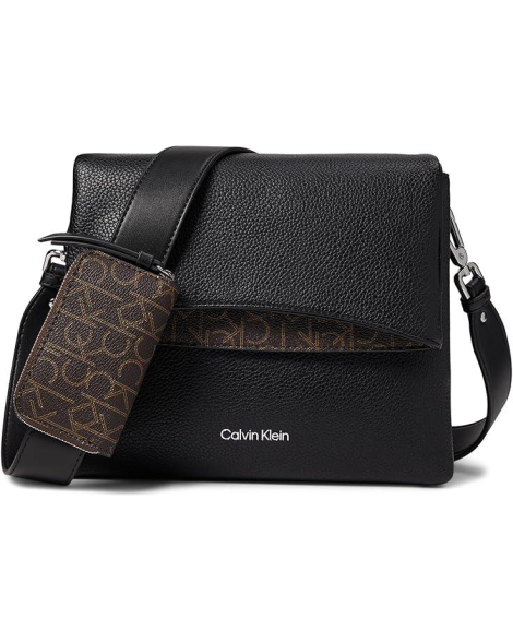 Женская сумка через плечо Chrome Calvin Klein с кошельком 1159849562 Черный