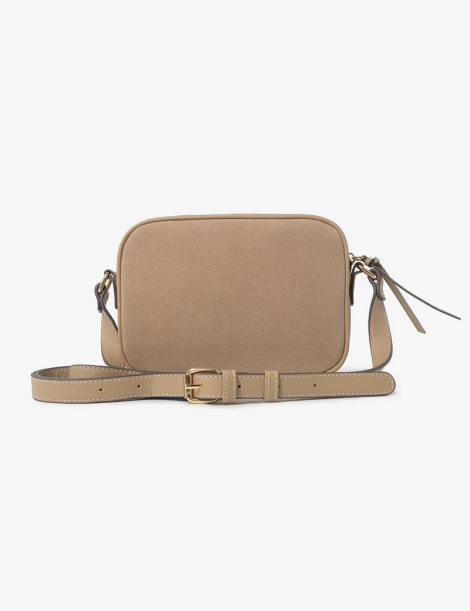 Жіноча сумка кроссбоді US Polo Assn з екозамші 1159850004 Бежевий