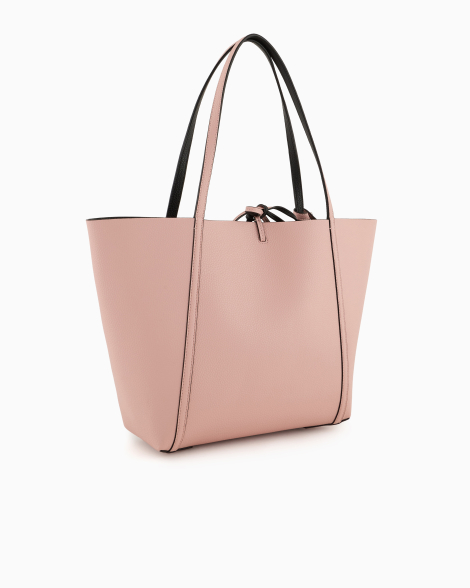 Двухсторонняя сумка шоппер Armani Exchange с кошельком 1159850198 Черный/Розовый