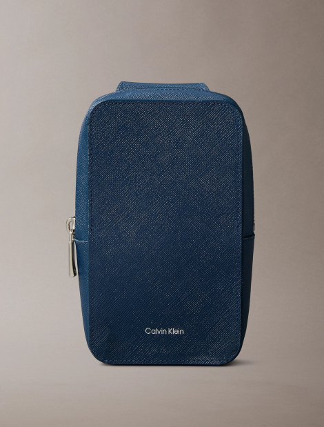Шкіряна сумка через плече Calvin Klein 1159851323 Синій