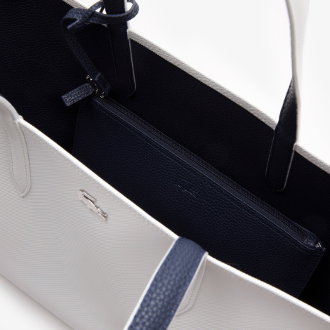 Двостороння сумка Lacoste з логотипом 1159851353 Синій/Білий