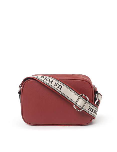 Женская сумка кроссбоди U.S. Polo Assn с логотипом 1159851568 Бордовый