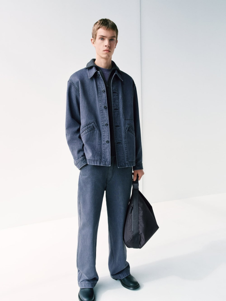 Сумка через плечо Messenger Shoulder UNIQLO на молнии 1159852094 Черный