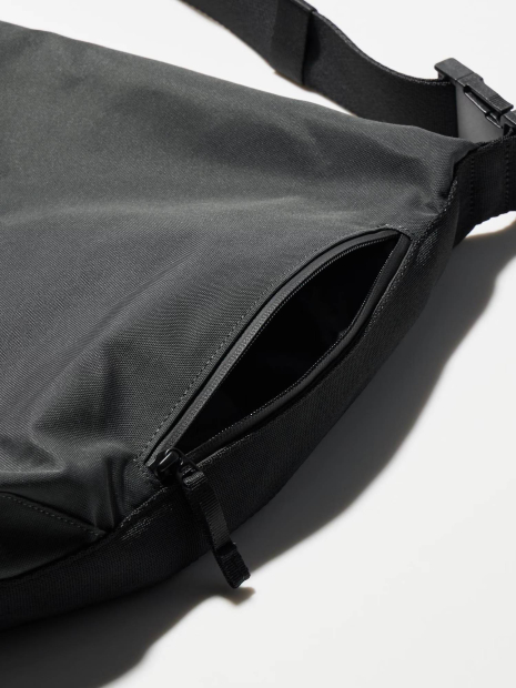 Сумка через плечо Messenger Shoulder UNIQLO на молнии 1159852095 Серый