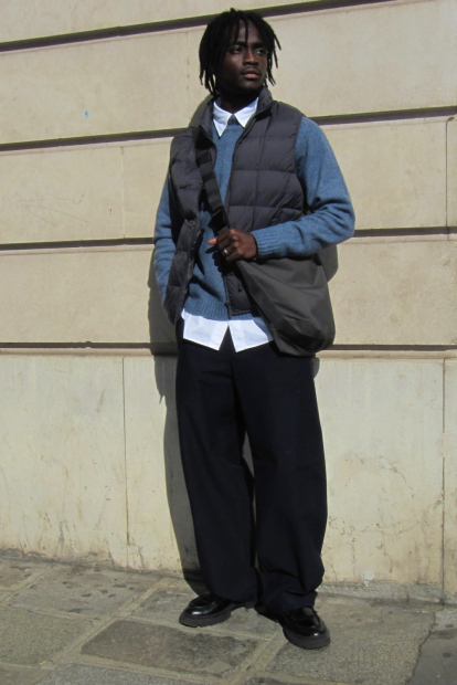 Сумка через плечо Messenger Shoulder UNIQLO на молнии 1159852095 Серый