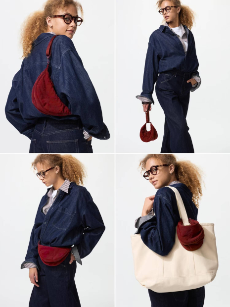 Маленькая сумка UNIQLO через плечо 1159852101 Красный