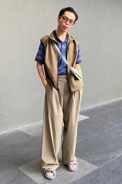 Маленькая сумка UNIQLO через плечо 1159852102 Зеленый