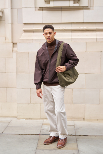 Объемная сумка через плечо Puffy Shoulder UNIQLO на утяжке 1159852165 Зеленый