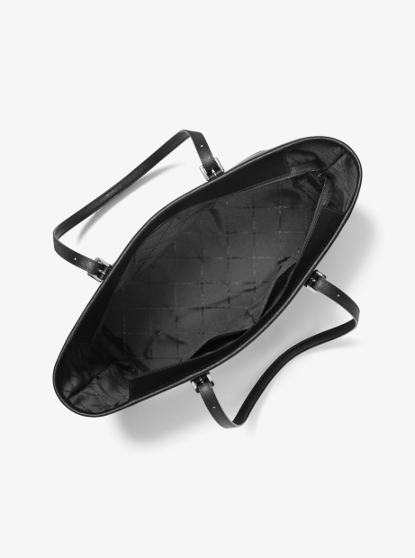 Женская сумка тоут из сафьяновой кожи Jet Set Travel Michael Kors на молнии 1159852291 Черный