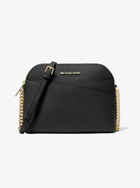 Женская кожаная сумка кроссбоди Jet Set Travel Michael Kors на молнии 1159852444 Черный